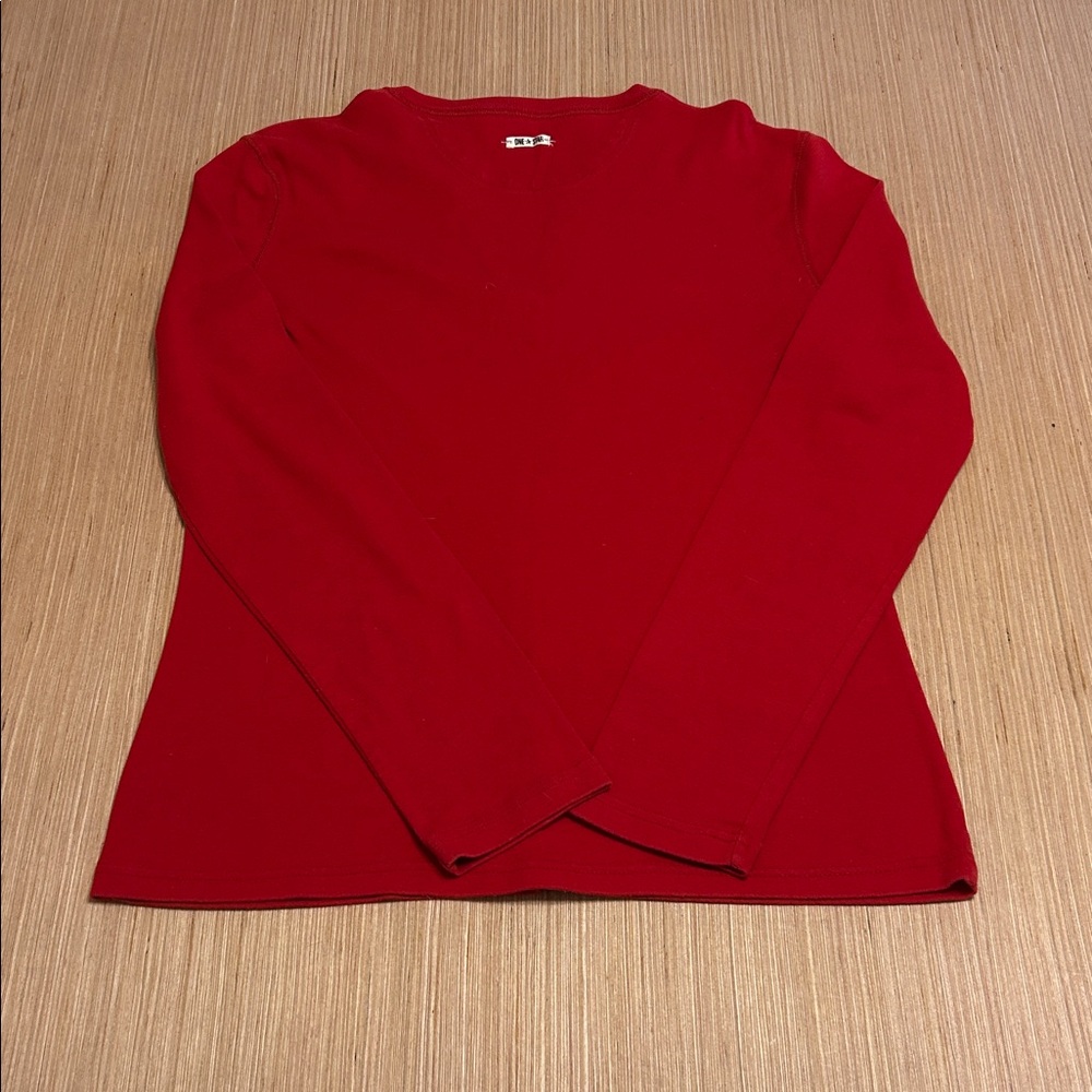 Women’s Converse One Star Red Shirt Size L - Picture 2 of 6